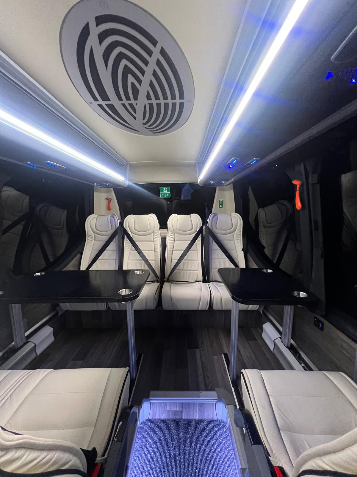 16-Seater VIP Coach Interior